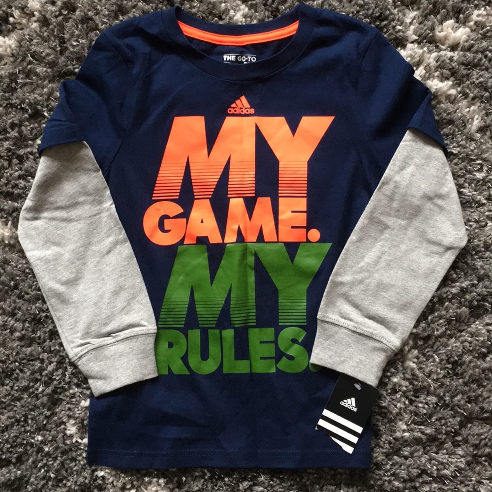 NWT Boys Adidas LongSleeve Shirt